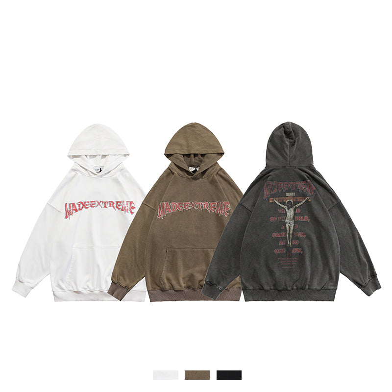 Washed Distressed hoodie