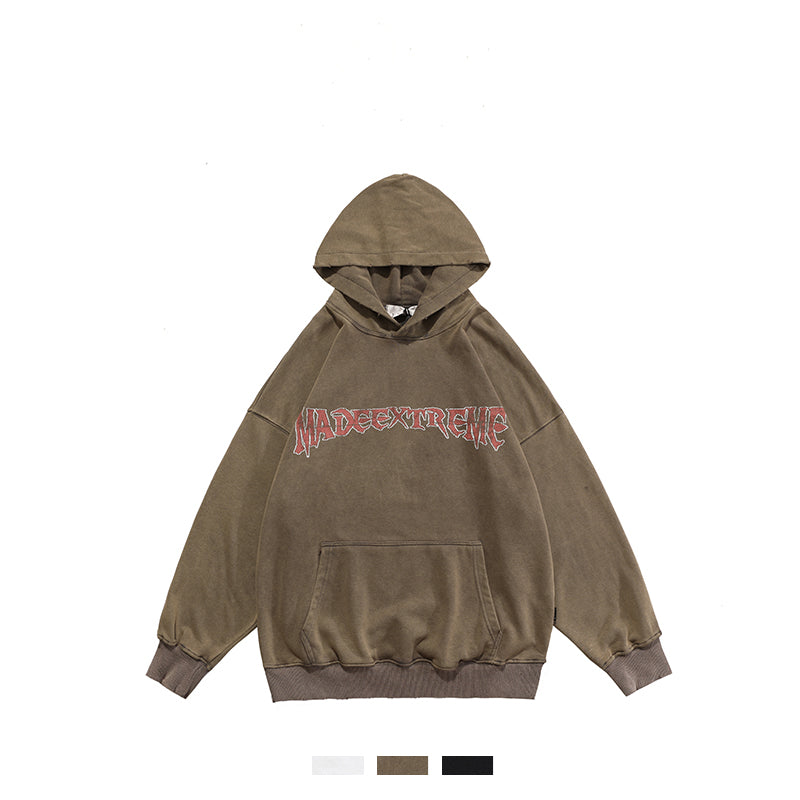 Washed Distressed hoodie