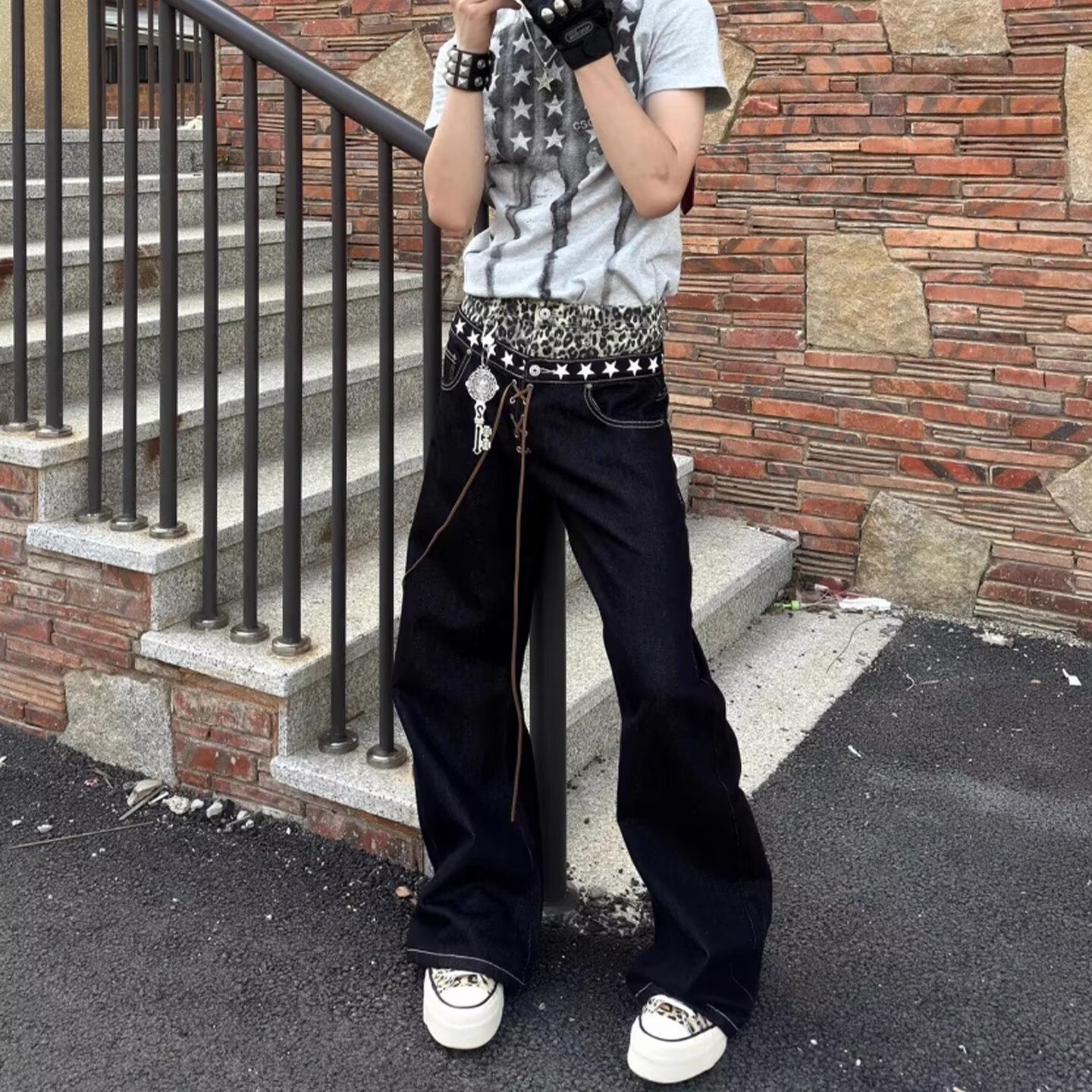 Straight-leg Slightly Flared Jeans For Men