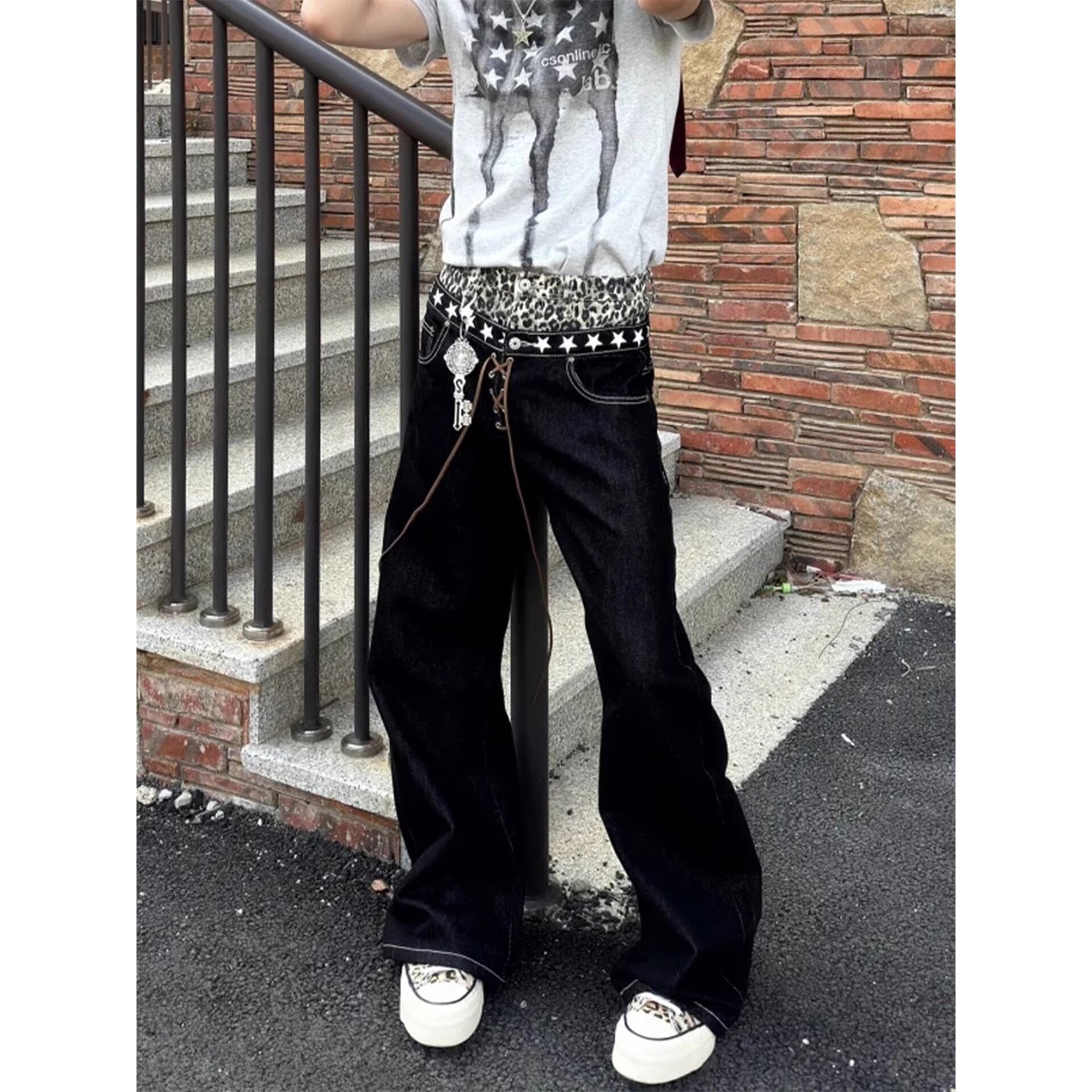 Straight-leg Slightly Flared Jeans For Men